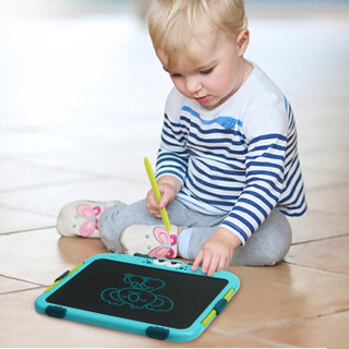 活石 一键清除 儿童手绘画板液晶手写板宝宝写字非磁性画板智能电子小黑板 蓝色 （升级版10.5英寸）