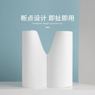 孟夫人厨房纸巾 抹布精灵吸油吸水纸厨房用纸加厚加大厨房清洁布洗碗布百洁布加厚擦手纸 50片/卷*6