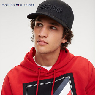 TOMMY HILFIGER 男装秋季时尚刺绣鸭舌帽子-AM0AM04908 黑色002 OS