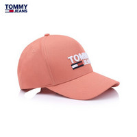 TOMMY JEANS 女装2019秋季经典logo款鸭舌帽子-AW0AW07037 橘色674 OS