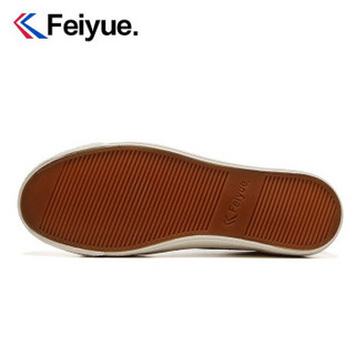 飞跃（Feiyue）帆布鞋男女复古日系硫化鞋休闲情侣学生帆布鞋男百搭街拍潮流女板鞋 米蓝色（男士正码  女士买小一码） 41