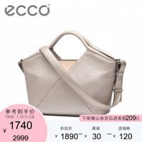 ECCO爱步2019新款时尚单肩斜挎手提包 品牌女包夏 琳娜9105508 金属灰粉色910550890764