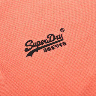 退英国Superdry极度干燥Polo衫男T恤短袖LOGO印花撞色走边领SM11303TQ 26C光学白色 M