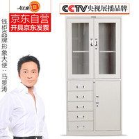 钱柜文件柜铁皮柜钢制办公柜档案柜财务柜凭证柜储物柜资料柜偏五斗