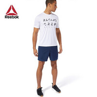 Reebok锐步7 INCH SHORT男子健身训练简约短裤FMG03 DN8963_蓝色 L