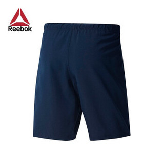 Reebok锐步7 INCH SHORT男子健身训练简约短裤FMG03 DN8963_蓝色 L