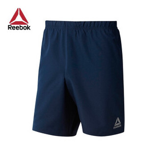 Reebok锐步7 INCH SHORT男子健身训练简约短裤FMG03 DN8963_蓝色 L