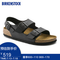 BIRKENSTOCK软木凉鞋男女款双扣凉鞋进口凉鞋Milano系列 女款黑色34793 35