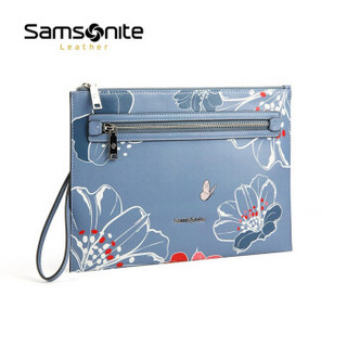 Samsonite/新秀丽手提包女 优雅气质手机包淑女手拿包TM6 蓝色