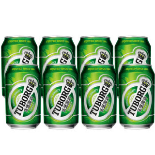 TUBORG 乐堡 小绿罐330ml*6罐装小听易拉罐清爽淡味微醺