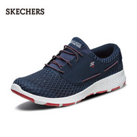 Skechers斯凯奇2019年夏季新品男鞋 轻质简约休闲鞋 缓震透气一脚套低帮鞋 53808 NVY 42.5