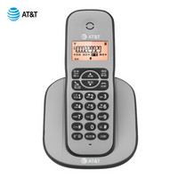 AT&T EL32127CN 黑色 数字无绳电话机座机单机 数字留言15分听筒扩音家用办公固定无线电话主机