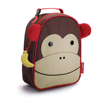 SKIP HOP可爱动物园保温午餐包 手提餐袋 儿童野餐包-猴子 3岁以上 美国