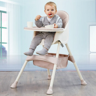 芭迪宝贝宝宝餐椅餐桌多功能可调节便携式吃饭桌幼婴儿童吃饭餐椅 绿色高款+坐垫+置物袋