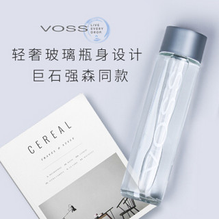 VOSS 芙丝 挪威原装进口饮用天然泉水(深层自流)800ml*12瓶(玻璃瓶)整箱装