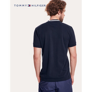 TOMMY HILFIGER 男士春夏季时尚短袖POLO衫-合身版 MW0MW09778 藏青色403 S