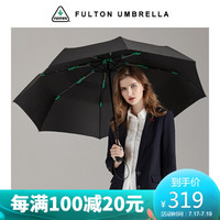 富尔顿fulton进口雨伞男大号自动折叠加大双人双层伞商务黑色抗风雨伞 双层超大自动折叠风暴伞