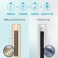 TCL大两匹2p大三匹3p一级能效变频空调立式柜机冷暖两用客厅家用节能落地柜式圆柱台式立柜 大3匹KFRd-72LW/D-MT11Bp(A1)