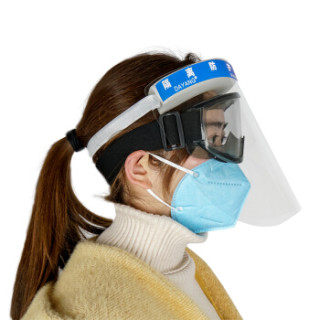 大杨双面防雾隔离面屏1片可配带眼镜厨房炒菜防油溅防护面具防油烟防