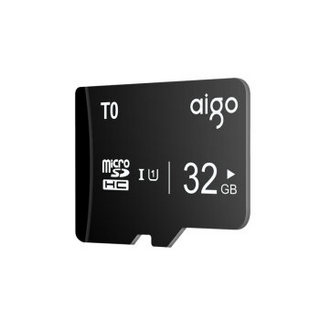 爱国者（aigo）32GB TF（MicroSD）存储卡 T0 读速80MB/s