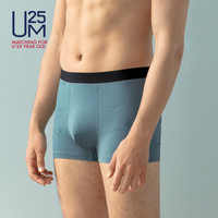 爱慕集团UM25内衣男式内裤透气网眼时尚印花中腰平角裤 网眼系列UM231905蓝绿海星170