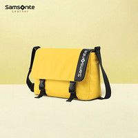 新秀丽信使包男女斜挎 Samsonite都市运动潮流 轻型 大容量单肩包TX3 黄色