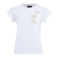EMPORIO ARMANI 阿玛尼奢侈品20春夏女士针织T恤衫 3H2T7D-2J07Z WHITE-0100 40