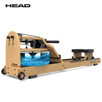 海德(HEAD)WR320 实木水阻划船机 进口橡胶木纸牌屋水阻划船器家用划艇运动健身器材