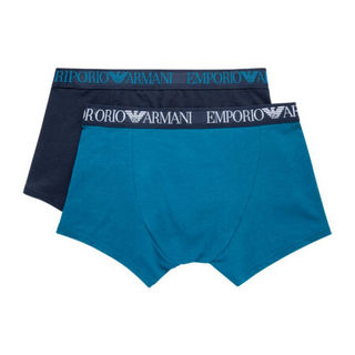 EMPORIO ARMANI UNDERWEAR 阿玛尼奢侈品20春夏男士两条装内裤 111769-0P720 BLUENAVY-66035 L