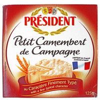 总统（President）田园金文奶酪 125g 法国进口 天然奶酪 早餐 西餐佐餐 芝士
