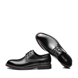 Senda/森达新款专柜同款英伦潮流商务男正装皮鞋FW101AM9 黑色 41