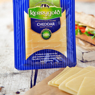 金凯利白切达干酪片奶酪片芝士 爱尔兰进口天然芝士片儿童奶酪即食 起司乳酪生鲜 150g
