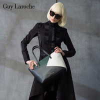 GL/姬龙雪女包手提包时尚大气2020新款单肩包潮流时尚百搭托特包 黑色