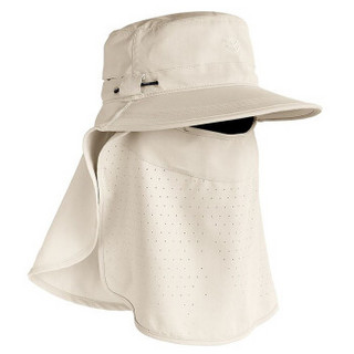 美国Coolibar儿童防晒帽 面罩可拆 10122 米色 L/XL 10-12岁