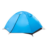 牧高笛 MOBI GARDEN 户外双人双层防风家庭休闲登山露营帐篷 T2玻杆 MZ117026 蓝色