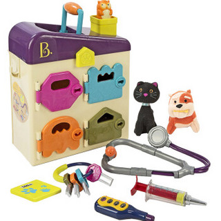 加拿大比乐B.toys小孩宠物诊所动物医院医生扮演过家家游戏仿真工具箱玩具 BX1229Z动物医院