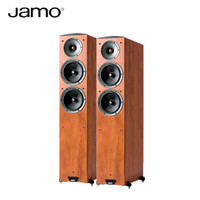 尊宝（JAMO）C605 落地HIFI家庭影院无源木质音箱家用音响 暗苹果色