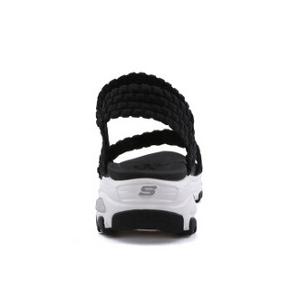 胜道运动Skechers斯凯奇女鞋新款D'lites时尚凉鞋 熊猫鞋休闲鞋 323 31523/BLK 37