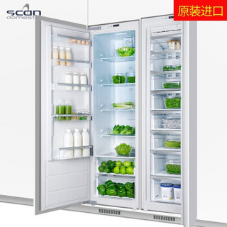 诗凯麦(scandomestic)嵌入式冰箱对开门电脑温控超薄内嵌式冰箱大容量 对开门组合