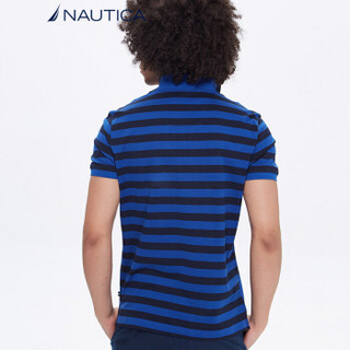 诺帝卡 NAUTICA 男士 新款 短袖POLO衫 KC8207 蓝色 4MM M