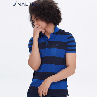 诺帝卡 NAUTICA 男士 新款 短袖POLO衫 KC8207 蓝色 4MM M