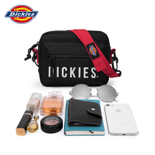 Dickies 帝客 中性纯色帆布拉链单肩斜挎包D18-L033 黑色