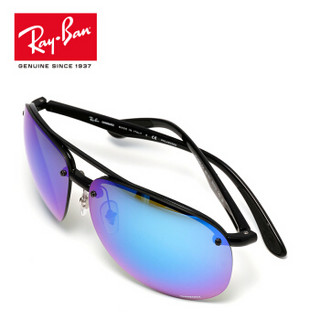 RayBan 雷朋太阳镜康目偏光开车镜彩膜镜片个性前卫0RB4293CH 601/A1黑色镜框偏光蓝色康目色反光镜片 尺寸64