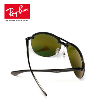 RayBan 雷朋太阳镜康目偏光开车镜彩膜镜片个性前卫0RB4293CH 601/A1黑色镜框偏光蓝色康目色反光镜片 尺寸64