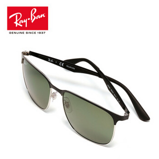 RayBan  雷朋太阳镜男女款偏光开车司机镜时尚潮流太阳镜护目镜0RB3569 90049A黑色镜框偏光绿色镜片 尺寸59