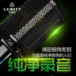 LEWITT/莱维特 LCT 440 PURE直播大振膜电容麦克风电脑手机通用录音棚设备主播唱歌k歌专业话筒