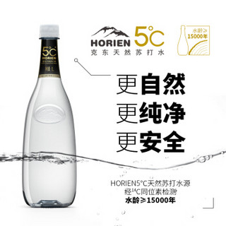 HORIEN5°C 克东天然苏打水 1L*12瓶  整箱