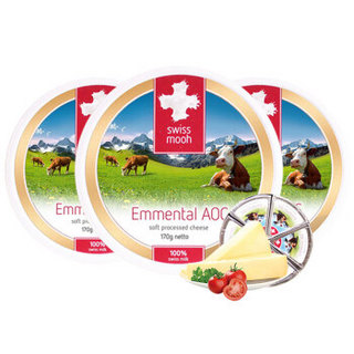 瑞慕（swissmooh）软化处理埃曼塔奶酪 瑞士原装进口奶酪 成人儿童芝士 170g*3