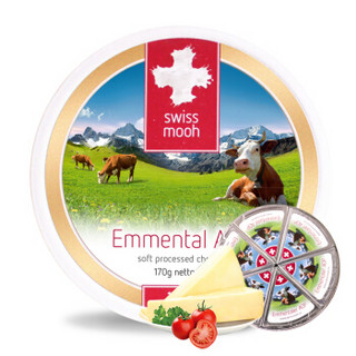 瑞慕（swissmooh）软化处理埃曼塔奶酪 瑞士原装进口奶酪 成人儿童芝士 170g*3