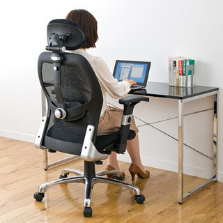 山业 网椅电脑椅 人体工学办公椅 头枕可拆卸 逍遥可锁定（150-SNC097）